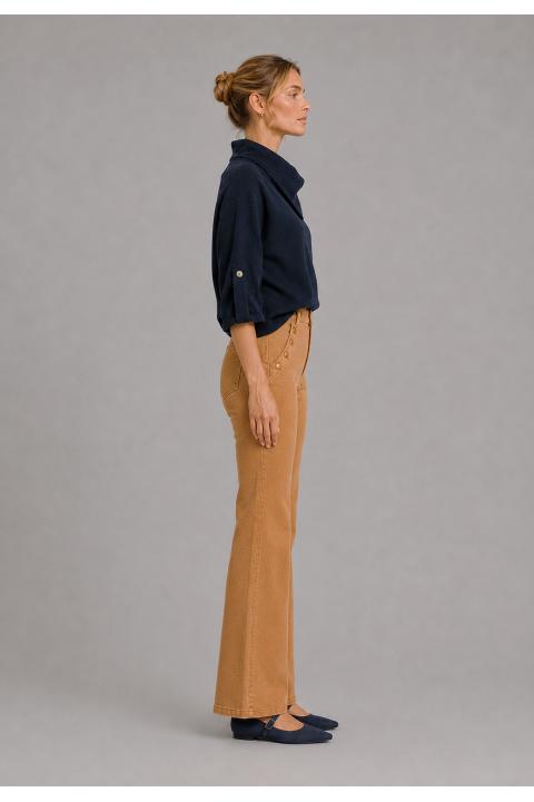 Pantalón cropped CAMEL