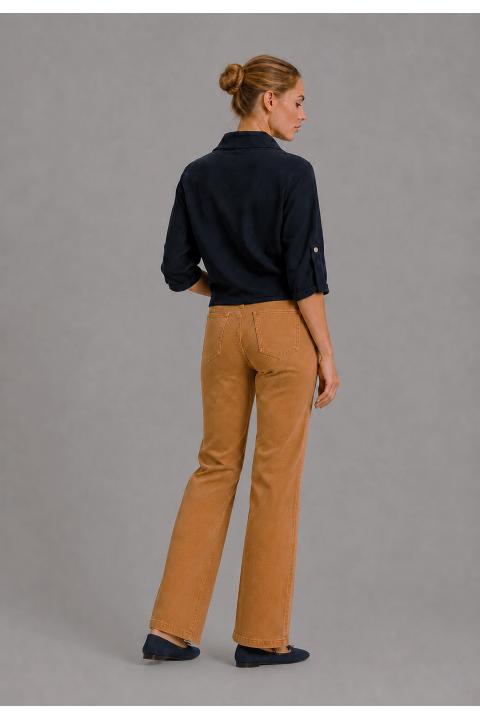 Trousers cropped CAMEL