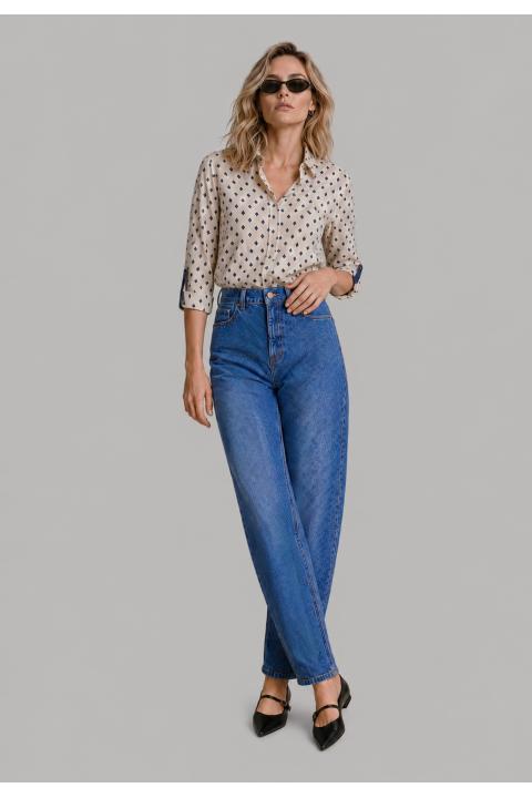 Pantalon baloon DENIM CLARO
