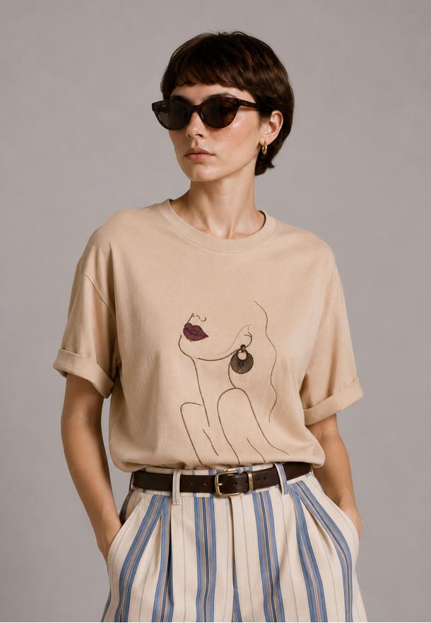 camiseta chica NATURAL