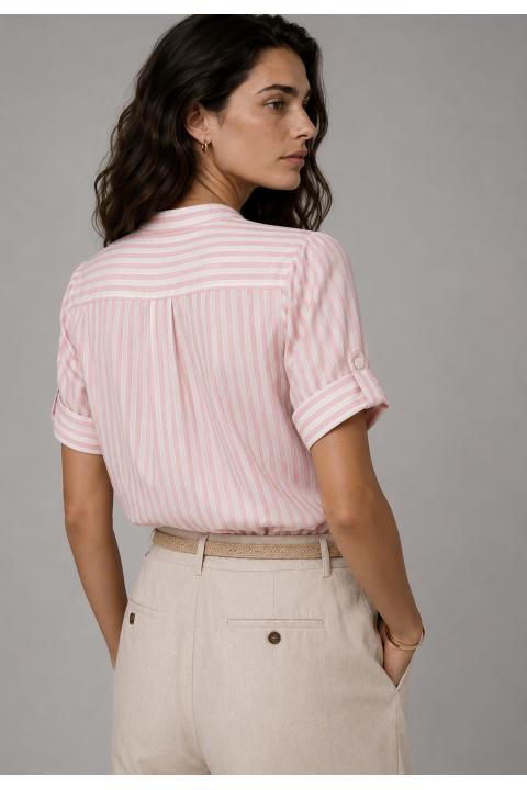 Camisa rayas rosa ROSA