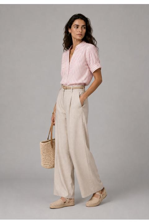 Camisa rayas rosa ROSA