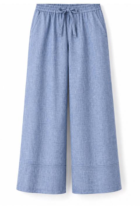 Pantalon goma simple AZUL