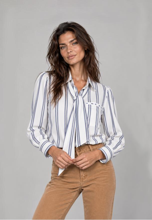 Blusa rayas AZUL MARINO