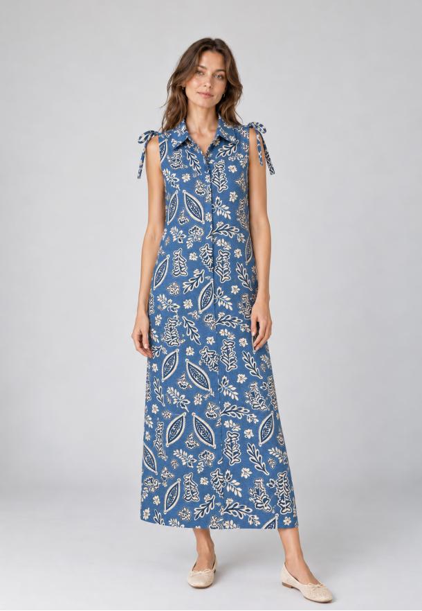 Dress printed AZUL