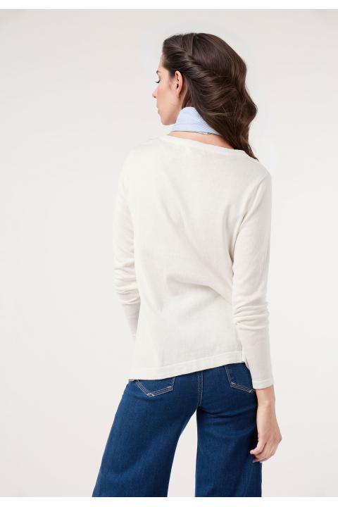 Jersey pico BLANCO