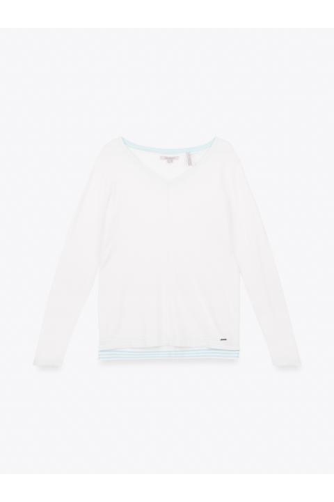 Jersey pico BLANCO