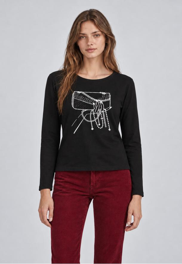 Camiseta mano NEGRO