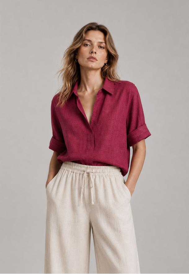 Blouse escote V-neck ROSA