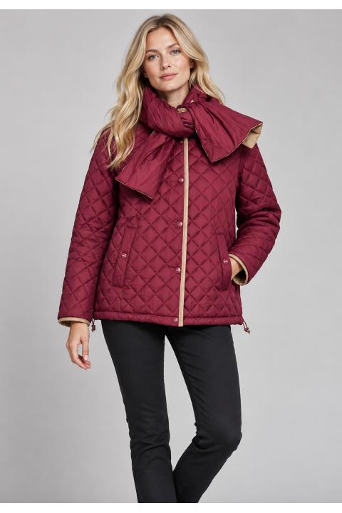 Parka reversible corta GRANATE
