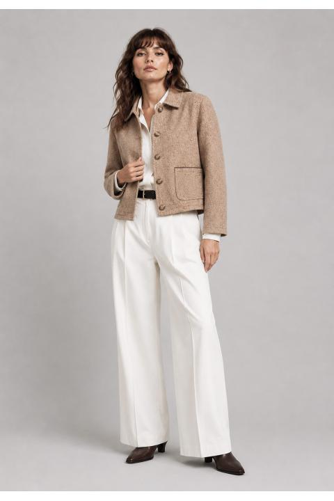 Jacket herringbone MARRON