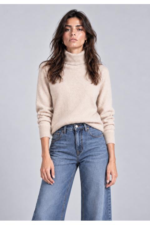 Jersey cuello caido CAMEL