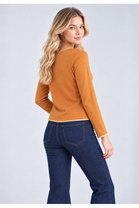 Camiseta cinta oro OCRE