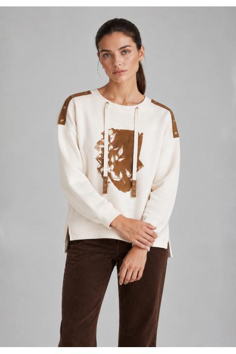 Sweatshirt flower CRUDO