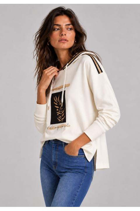 Sweatshirt detalle corduroy CRUDO