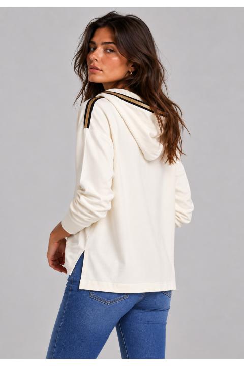 Sudadera detalle pana CRUDO