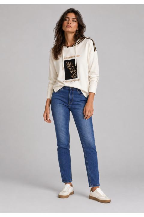 Sweatshirt detalle corduroy CRUDO