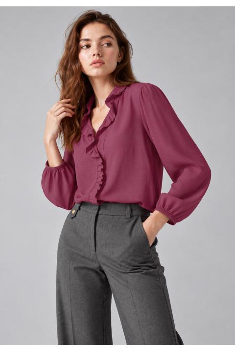 Camisa volante ROSA