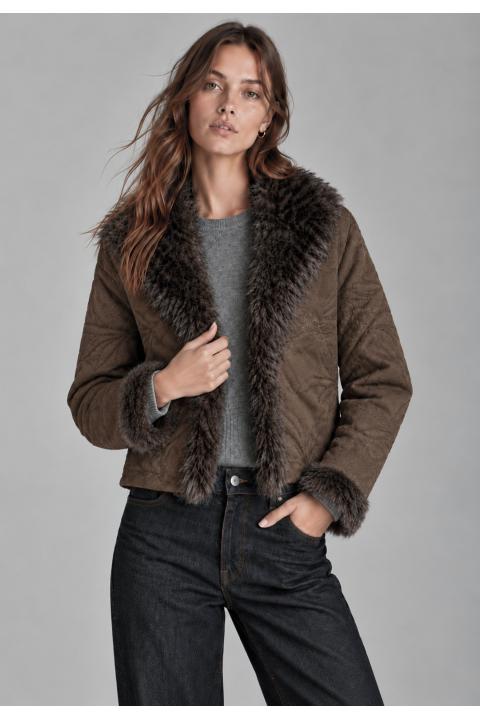 Chaqueta pelo MARRON