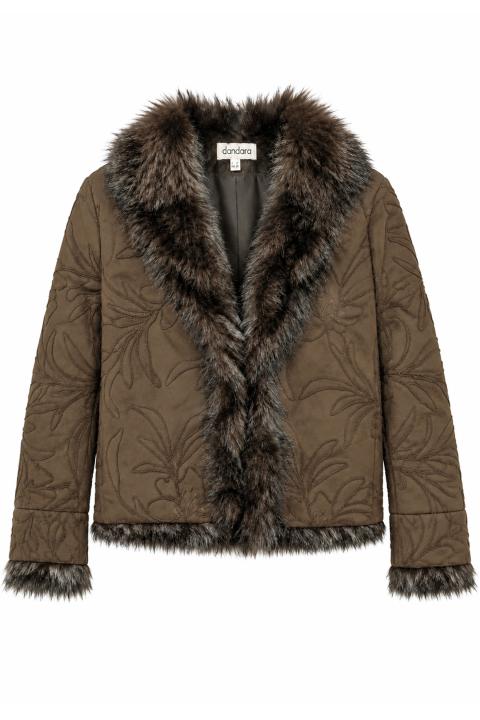 Chaqueta pelo MARRON