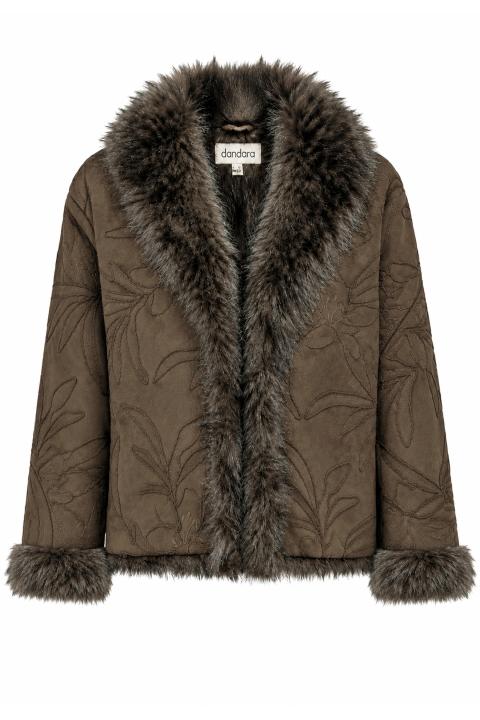 Chaqueta pelo MARRON