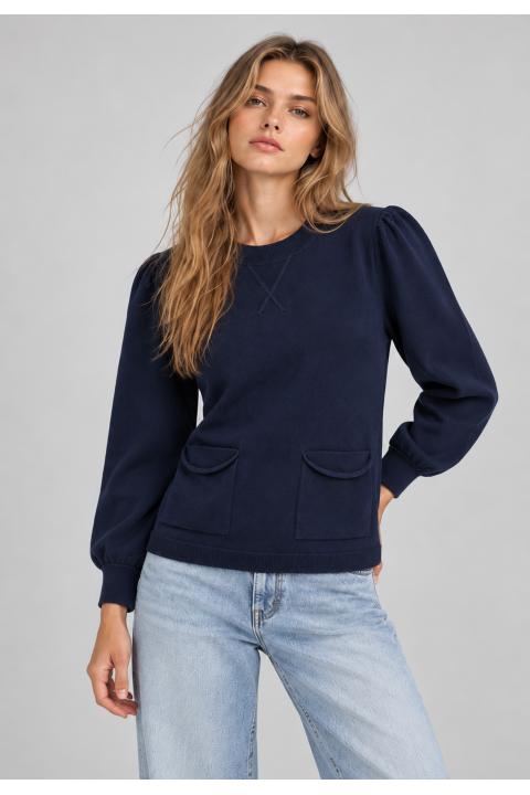 Sweater zig-zag AZUL MARINO