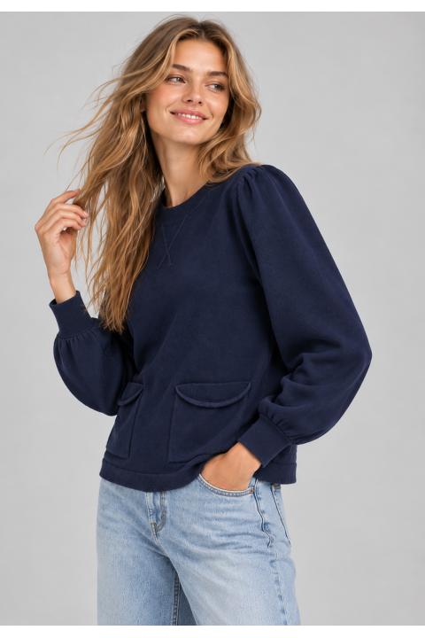 Sweater zig-zag AZUL MARINO