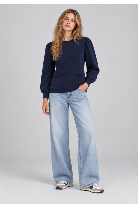 Sweater zig-zag AZUL MARINO