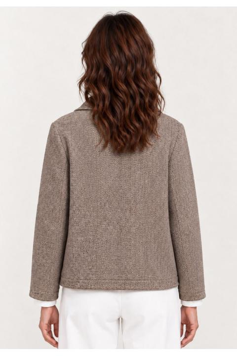 Jacket herringbone MARRON