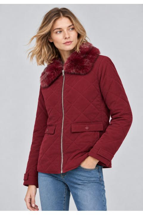 Parka diamond quilted GRANATE