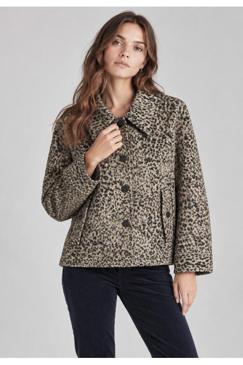 Jacket abstract print MARRON