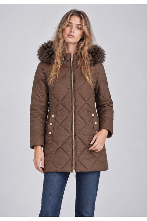 Parka long MARRON