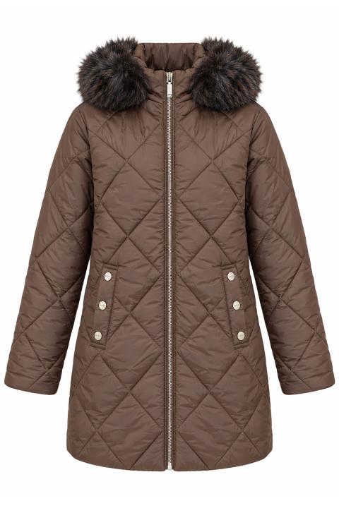 Parka larga MARRON