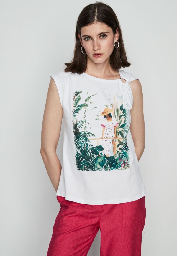 7 tendencias en camisetas de manga corta para mujer para este verano 2024